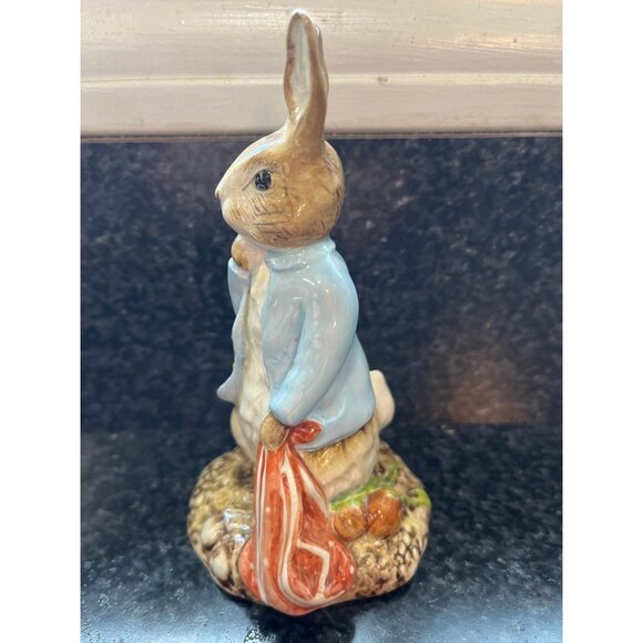 Vintage 1990's Peter and the Red Pocket Handkerchief Beatrix Potter Figurine - Picture 6 of 9